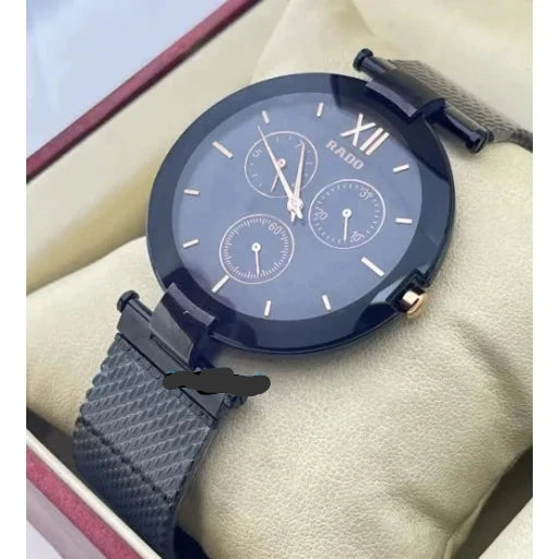 Rado Full Black Choronogrpah 7A Copy Watch