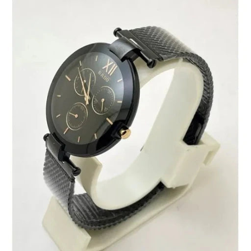 Rado Full Black Choronogrpah 7A Copy Watch