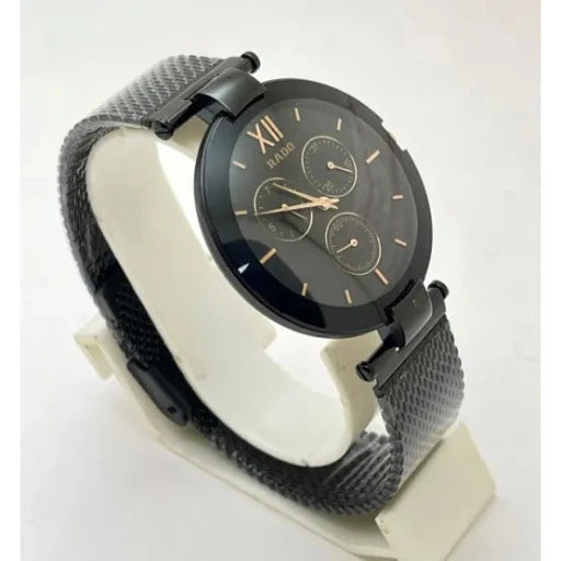 Rado Full Black Choronogrpah 7A Copy Watch