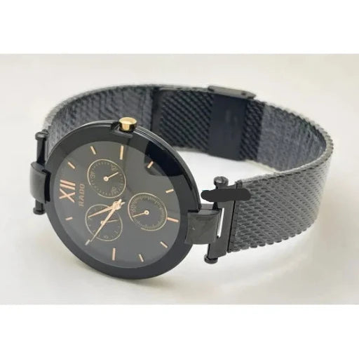 Rado Full Black Choronogrpah 7A Copy Watch