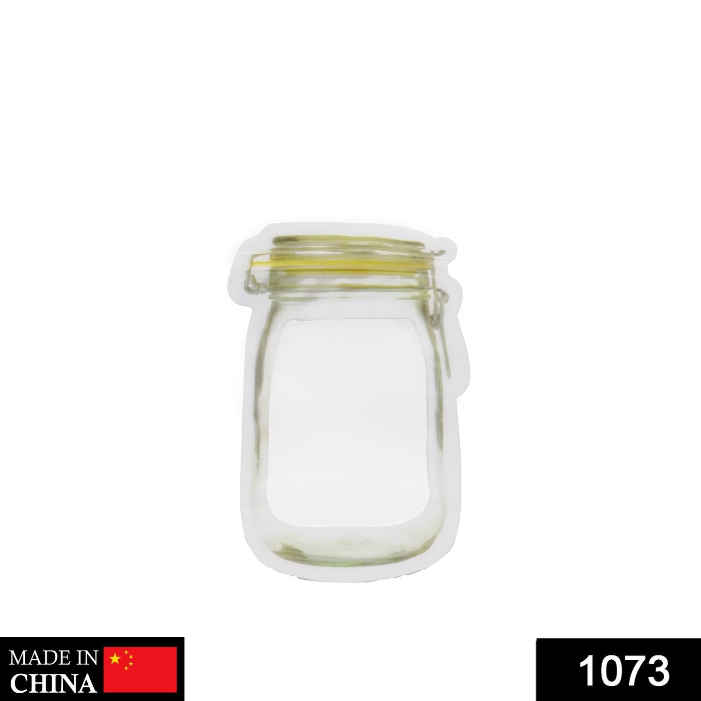 Reusable Airtight Seal Plastic Food Storage Mason Jar Zipper (150ml) - Springkart 