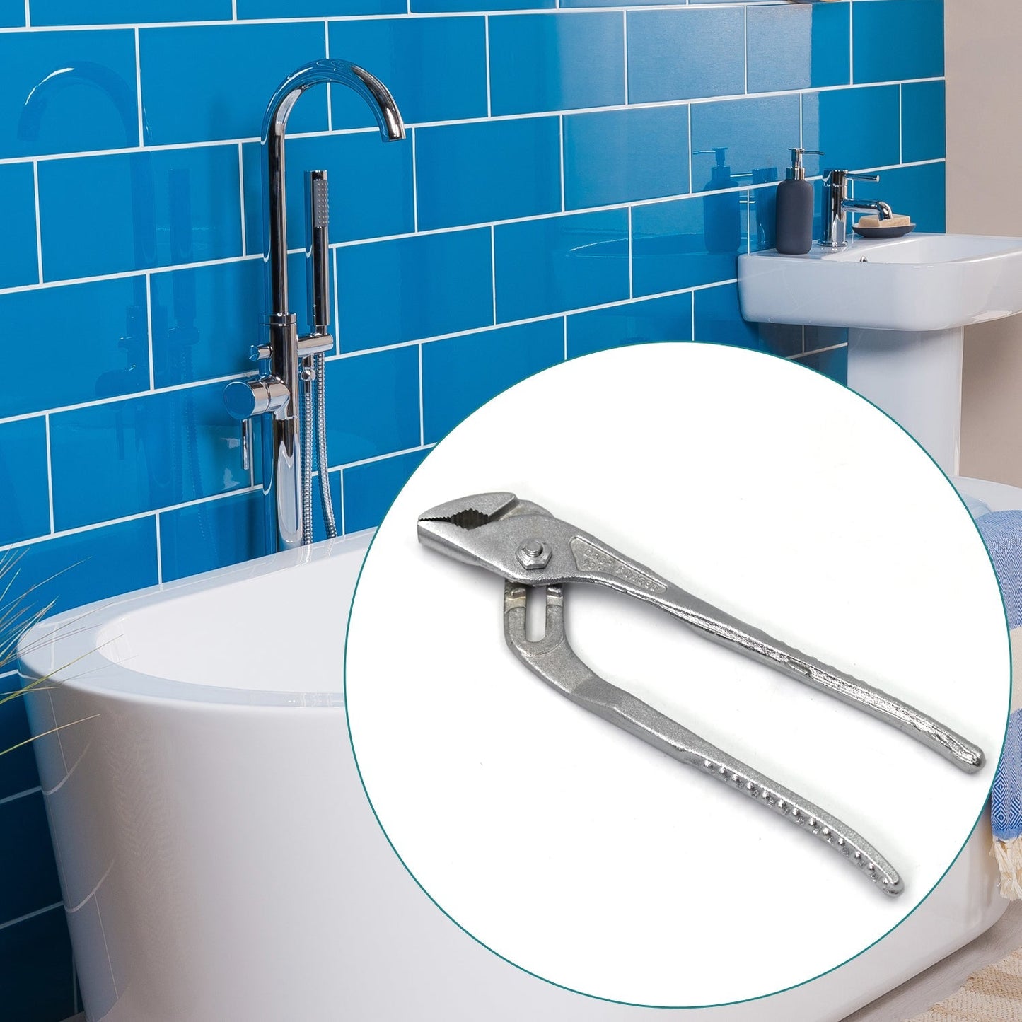Hand Tool - Water Pump Adjustable Plier Wrench Slip Joint Type, Chrome Plated - Springkart 