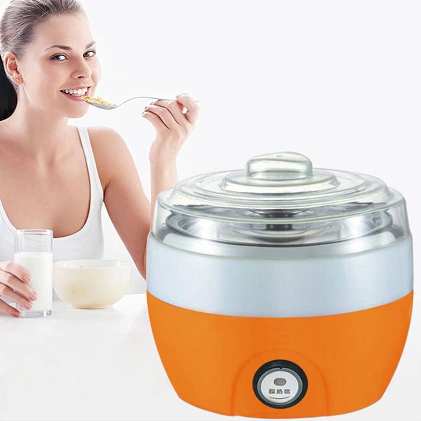 Electronic Yogurt Maker, Automatic Yogurt Maker Machine 1L Yoghurt Plastic Container for Home Use - Springkart 