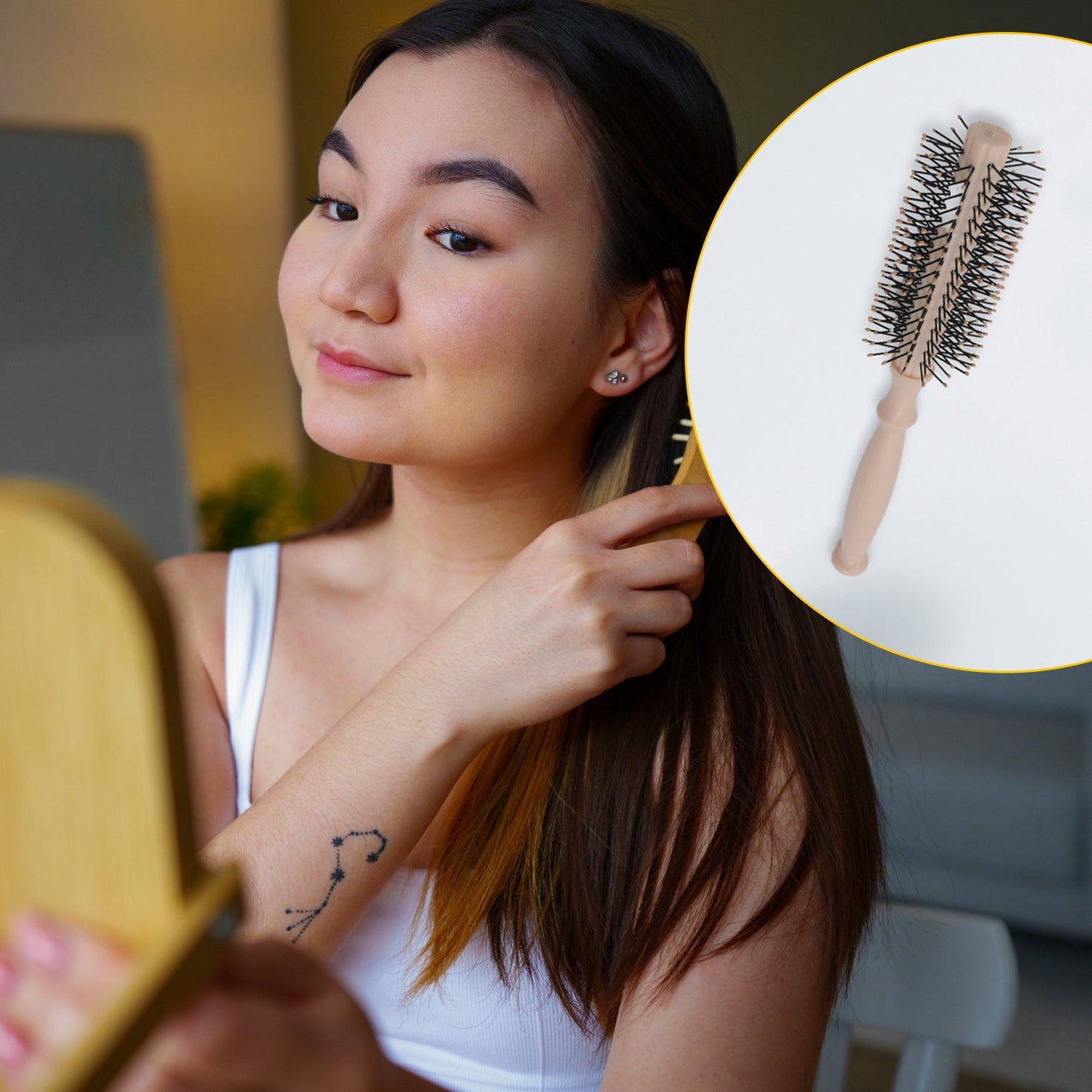 Round Hair Brush For Blow Drying & Hair Styling - Springkart 