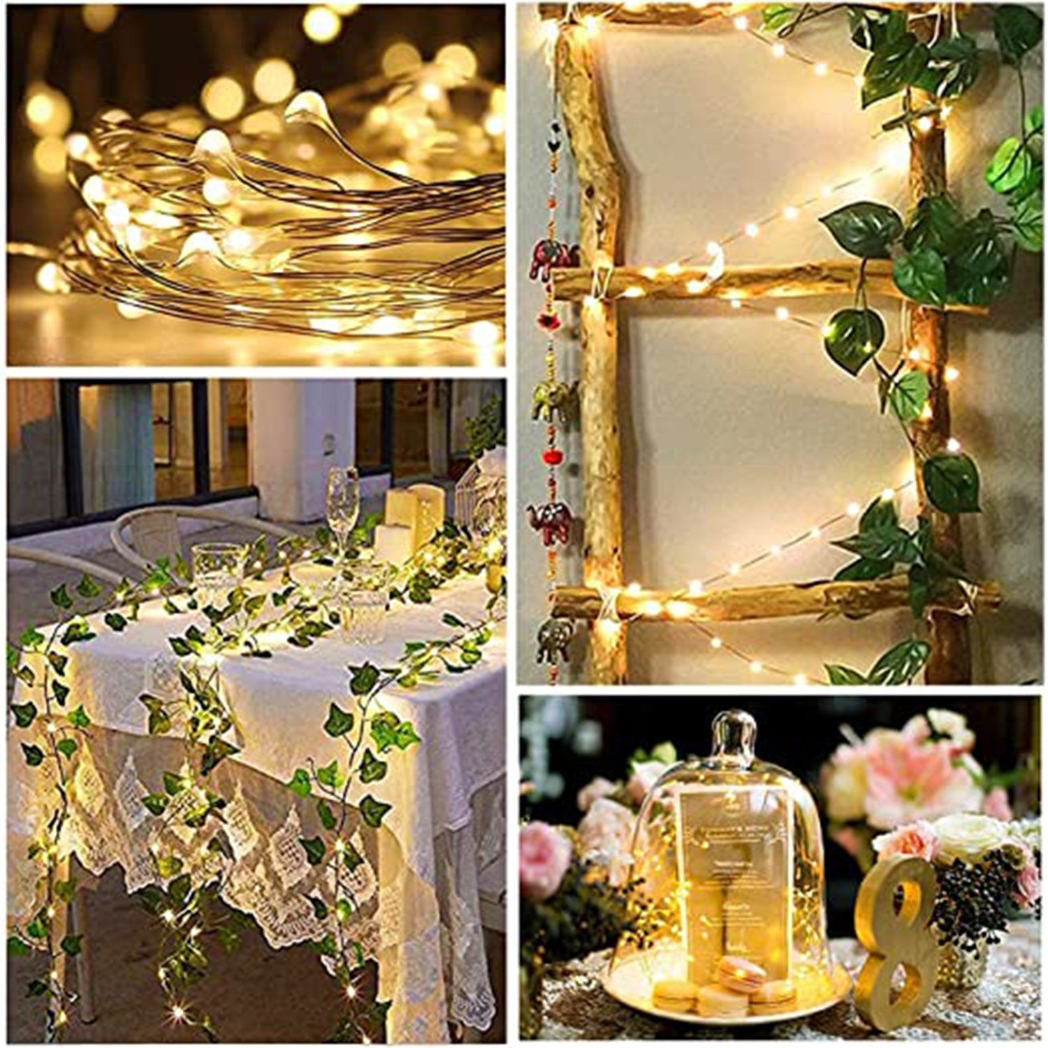 20 LED Wine Bottle Cork Lights Copper Wire String Lights, Battery Powered / Wine Bottle Fairy Lights Bottle - Springkart 