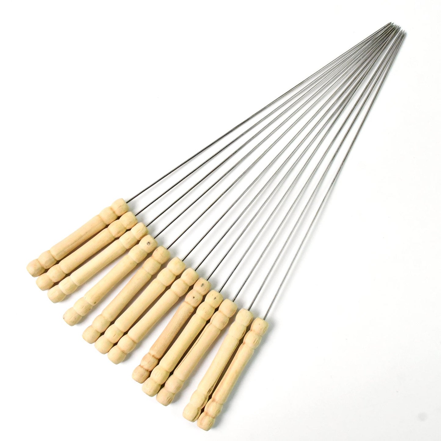 BBQ Tandoor Skewers Grill Sticks for Barbecue (Pack of 12) - Springkart 
