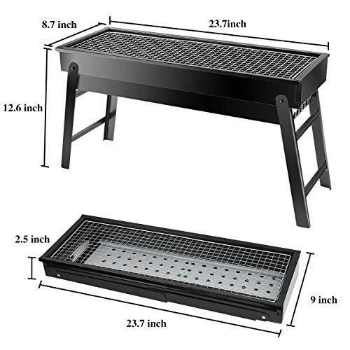 Folding Portable Barbeque BBQ Grill Set for Outdoor and Home - Springkart 