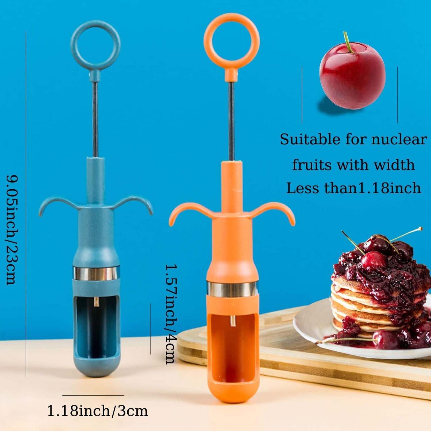 Cherry Pitter Tool, One Hand Operation Cherry Corer Pitter Remover Tool Best, Cherry Pit Kitchen Tools for Cherries Jam Quick Removal Fruit Stones (1pc). - Springkart 