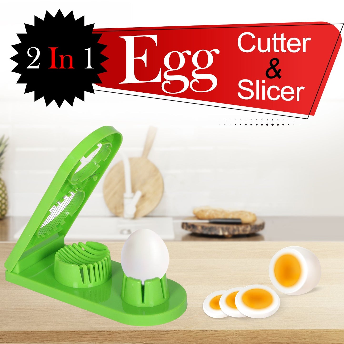 2555 Multi-segment 2 In 1 Egg Cutterslicer - Springkart 