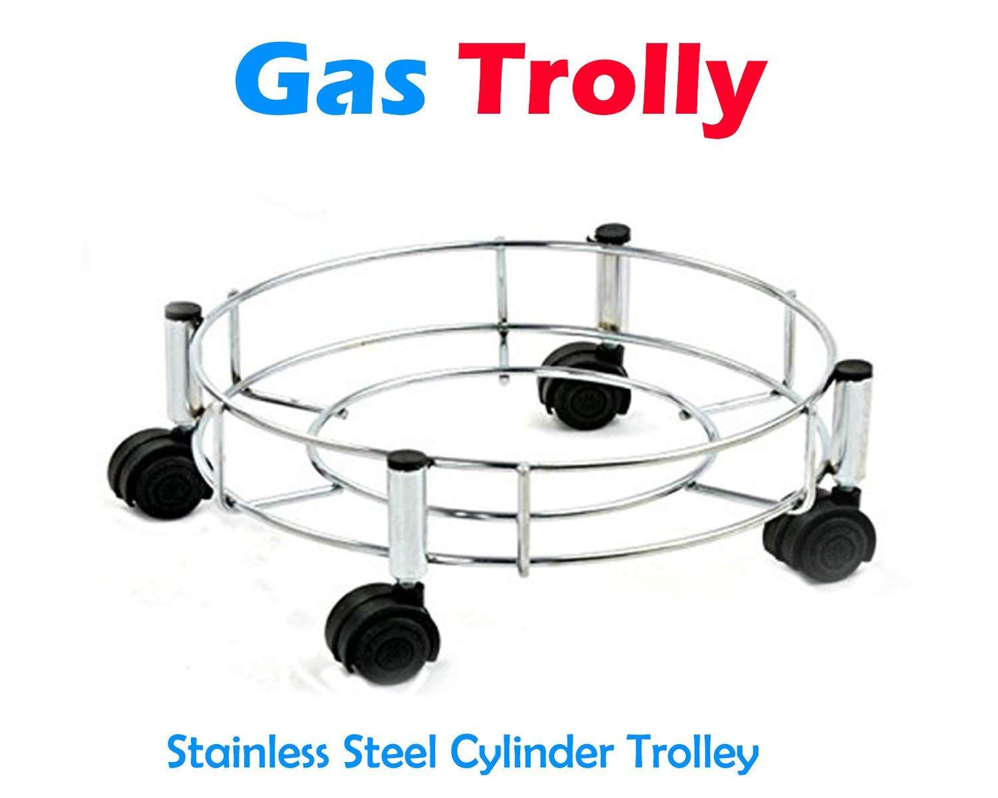 118 Stainless Steel Gas Cylinder Trolley - Springkart 