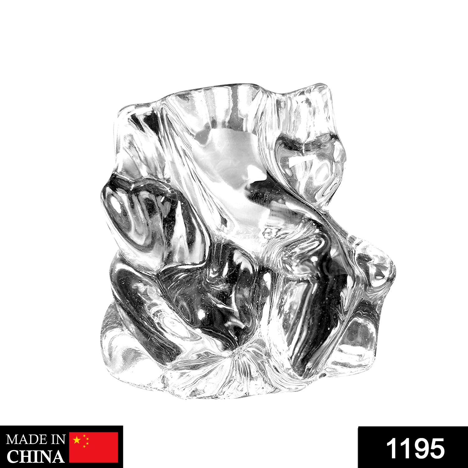 Crystal Glass Ganesha Idol for Home, Office and Car Dashboard - Springkart 