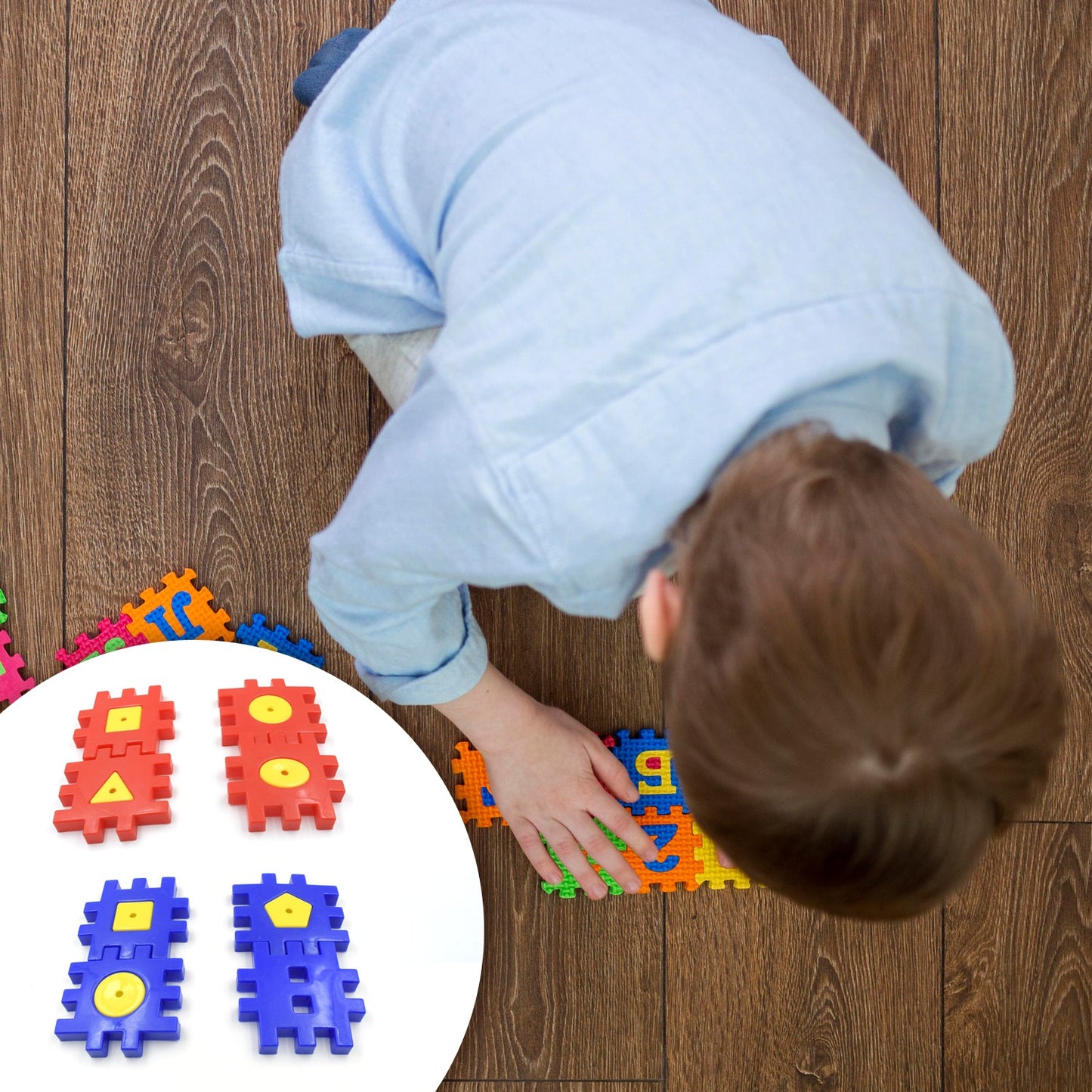 Colorful Digital Building Blocks Set - Educational Toys for Kids Aged 3-12, 4 Pc Set for Boys & Girls - Springkart 