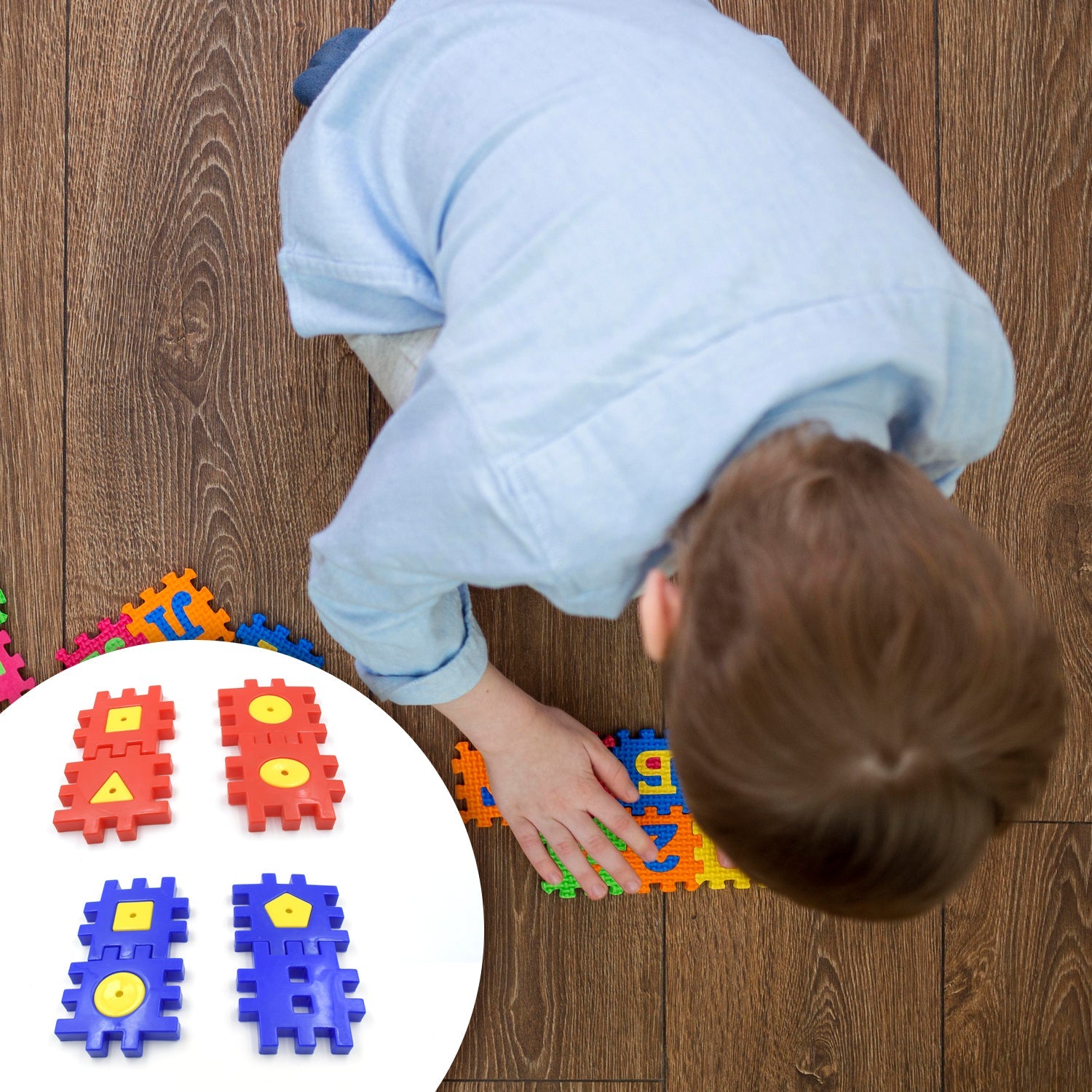 Colorful Digital Building Blocks Set - Educational Toys for Kids Aged 3-12, 4 Pc Set for Boys & Girls - Springkart 
