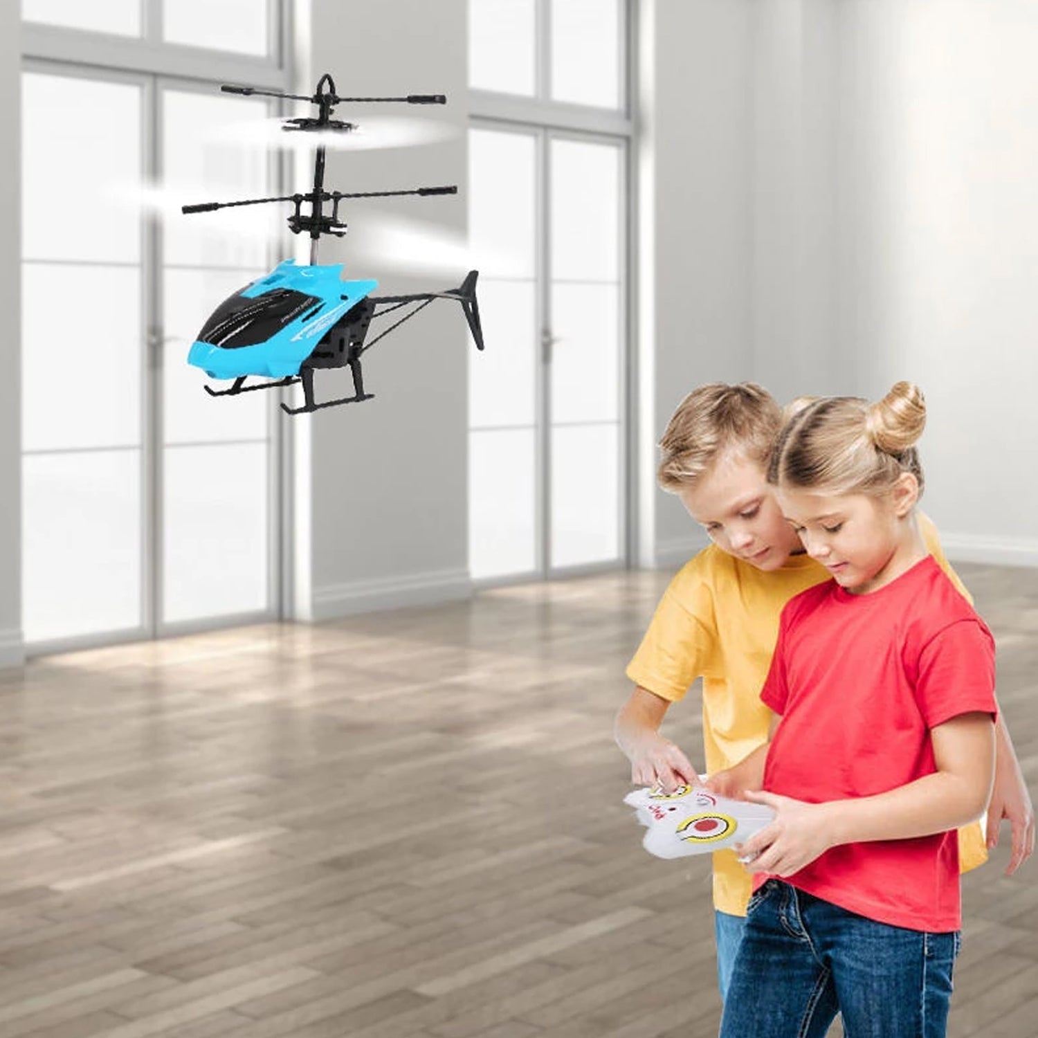 Remote Control Helicopter with USB Chargeable Cable for Boy and Girl Children (Pack of 1) - Springkart 