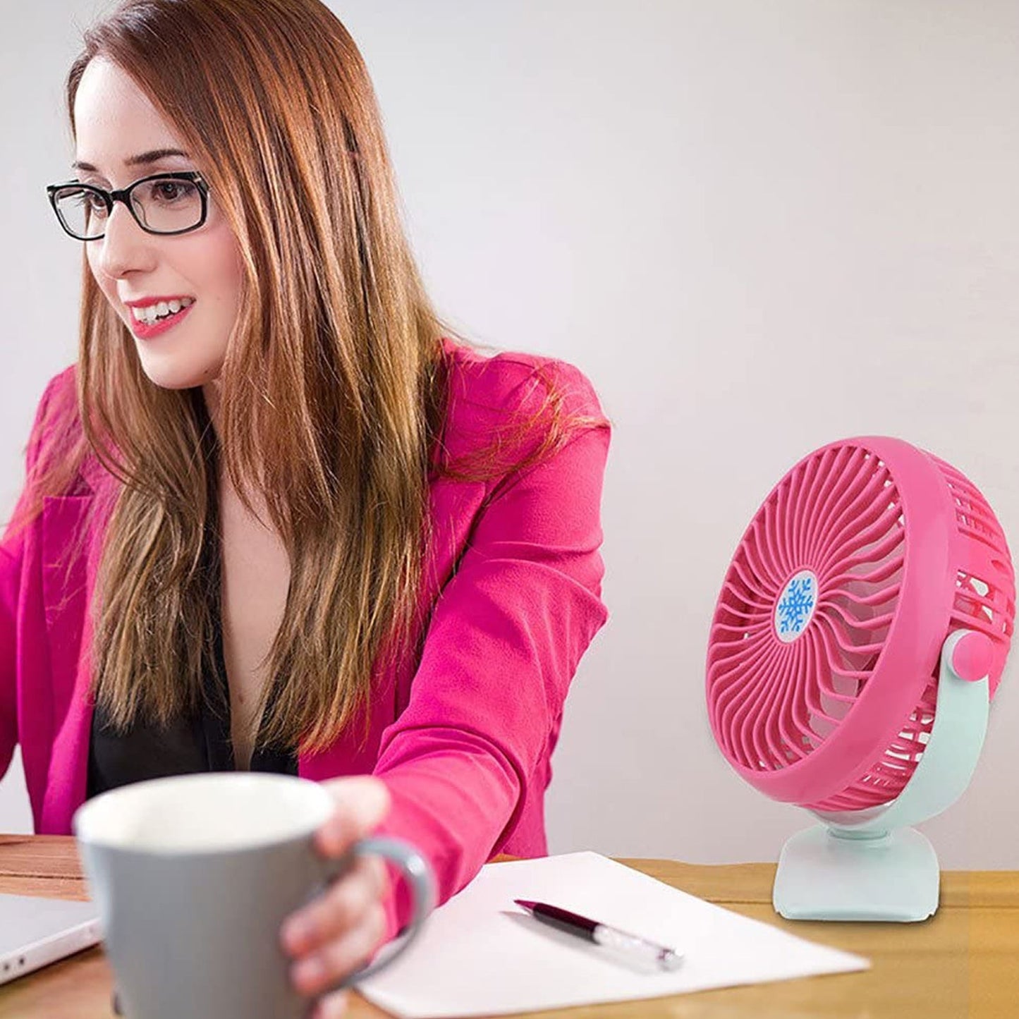 Mini USB Clip Fan widely used in summers for cool down rooms and body purposes.(Battery Not Include) - Springkart 