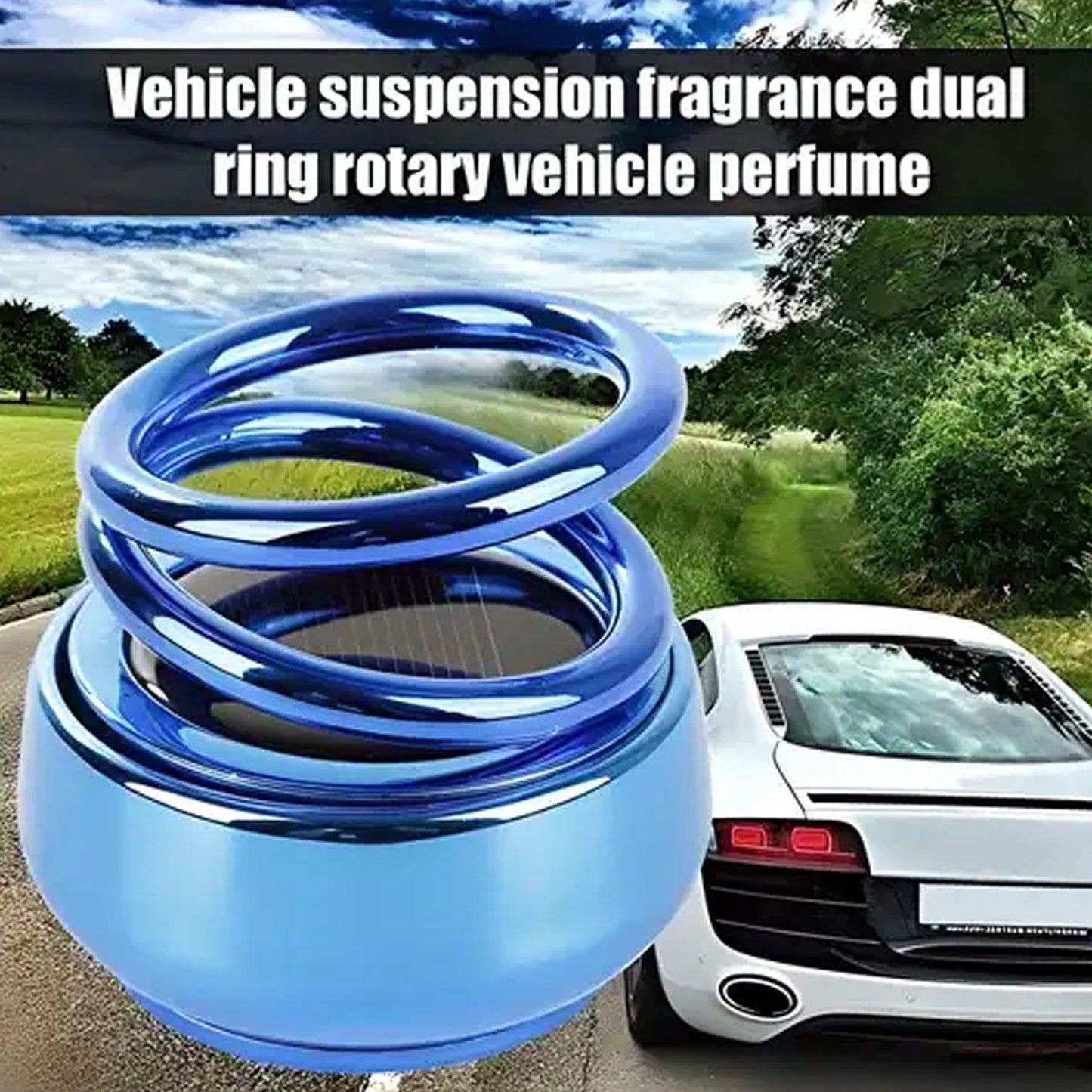 Car perfume diffuser with solar power