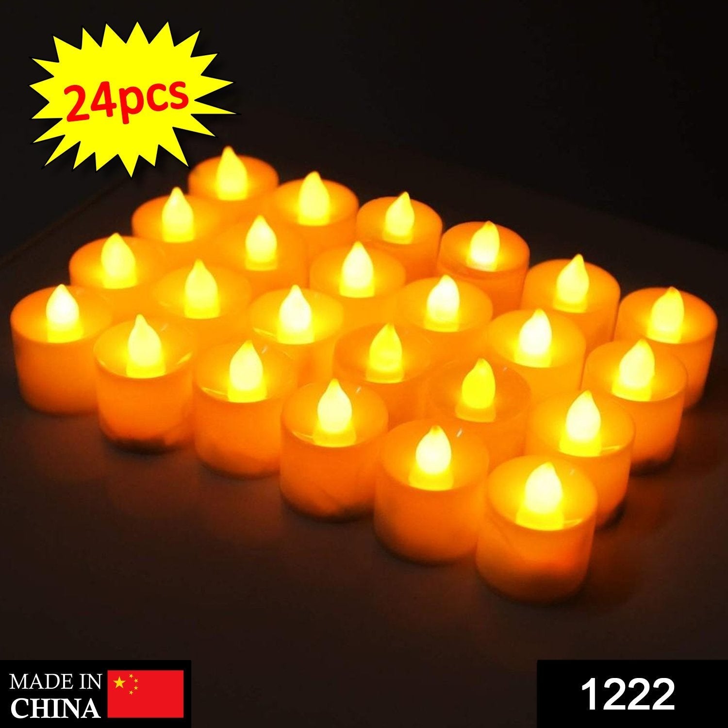 Festival Decorative - LED Tealight Candles (White, 24 Pcs) - Springkart 