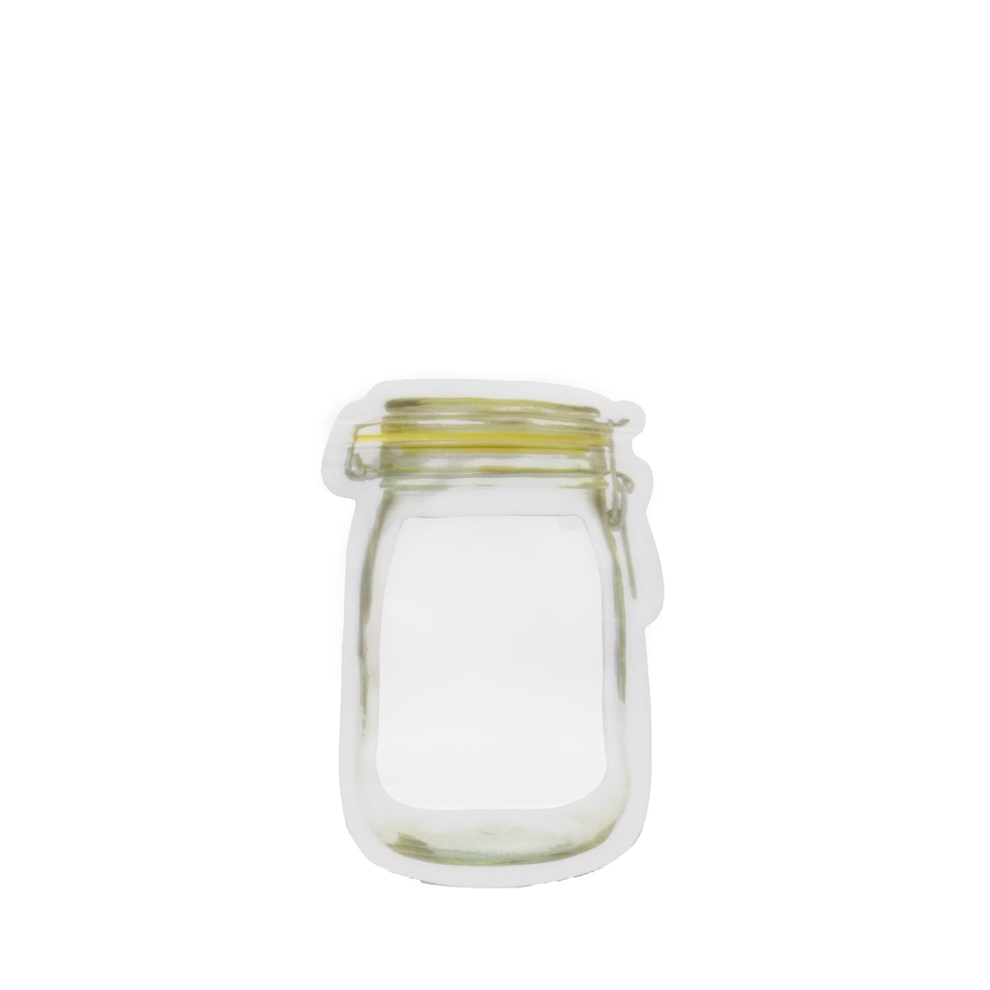 Reusable Airtight Seal Plastic Food Storage Mason Jar Zipper (150ml) - Springkart 