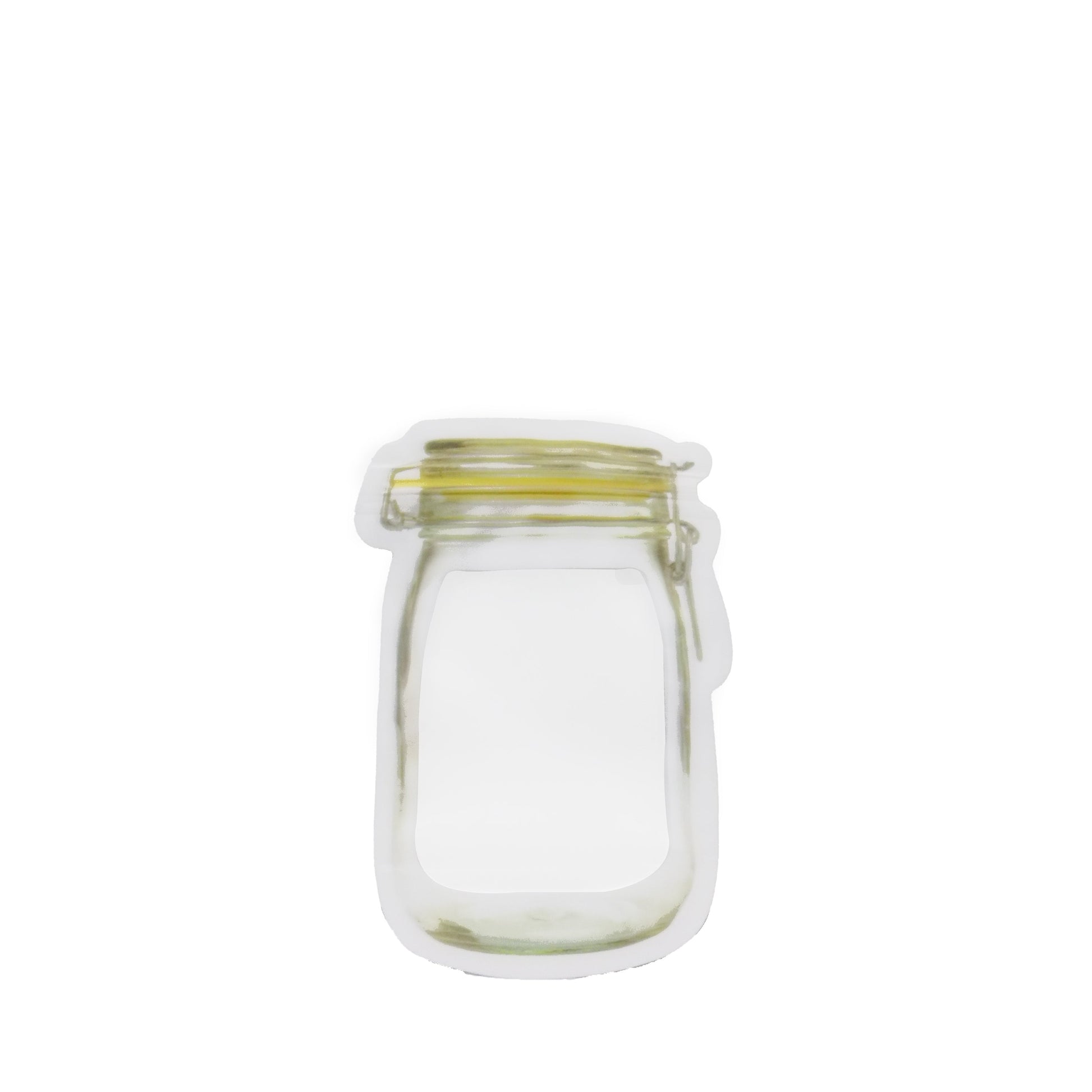 Reusable Airtight Seal Plastic Food Storage Mason Jar Zipper (150ml) - Springkart 