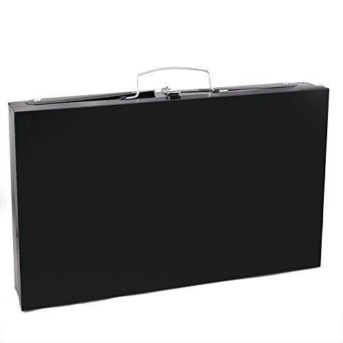Stainless Steel Briefcase Style Barbecue Grill Toaster (Medium Black) - Springkart 