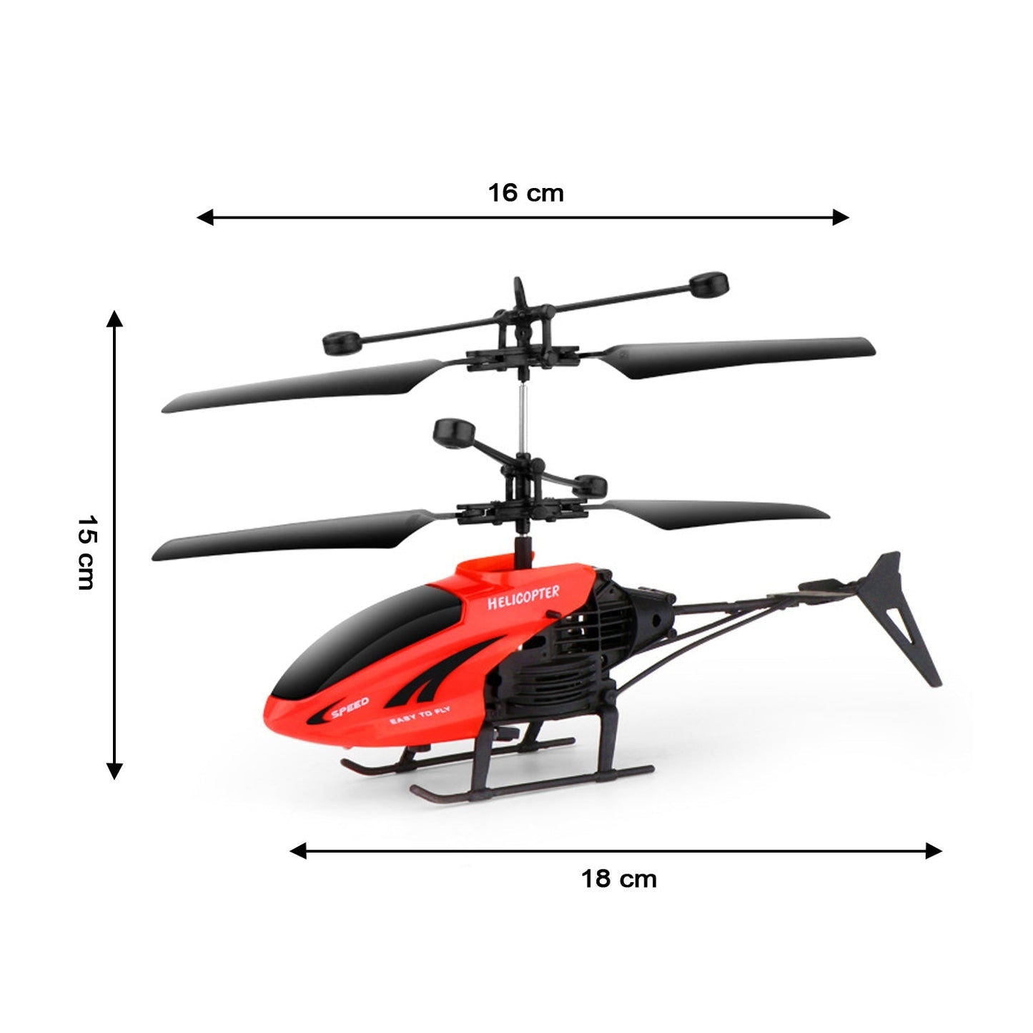Remote Control Helicopter with USB Chargeable Cable for Boy and Girl Children (Pack of 1) - Springkart 