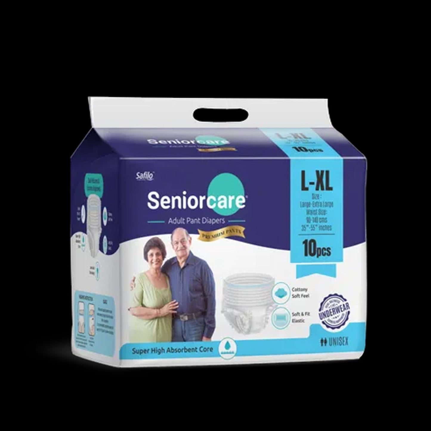 Large - Extra Large Senior care Adult Pull Up Diaper Pants (Waist Size (90-140 Cm | 35 -55 Inch) Adult Diapers ( Large - Extra Large L-XL10Pc) - Springkart 