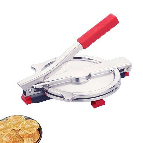 Manual Stainless Steel Puri Press Machine / Maker with Handle (6 inch) - Springkart 