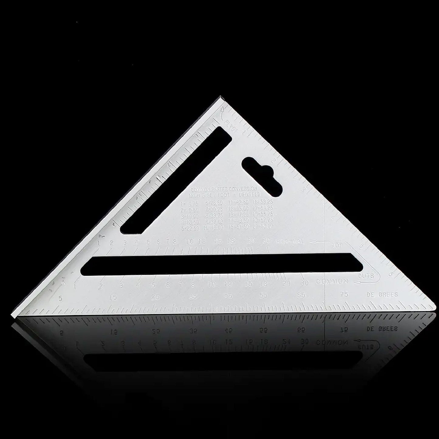 Light Weight Double Side Scale Triangle Measurement Hand Tool - Springkart 