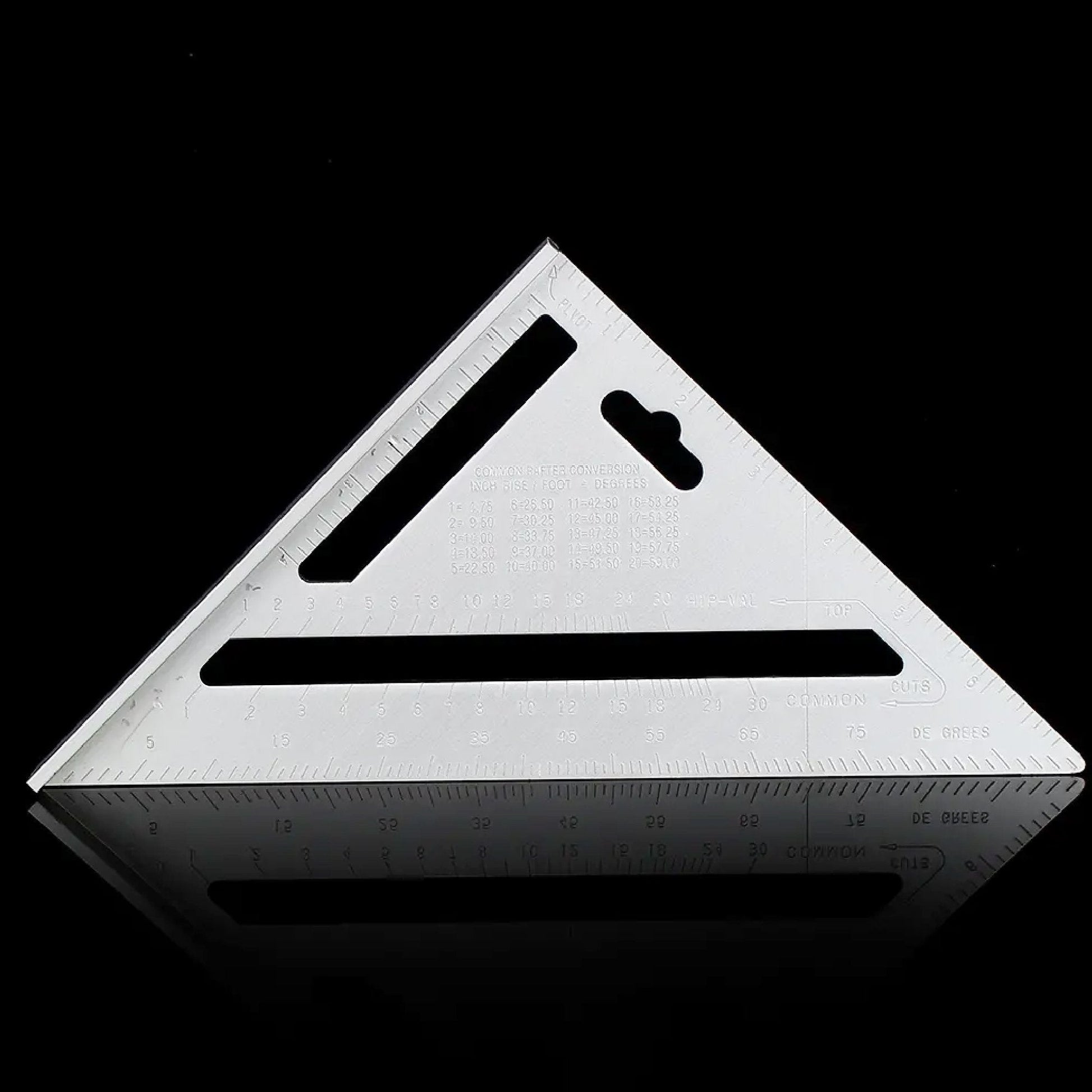 Light Weight Double Side Scale Triangle Measurement Hand Tool - Springkart 