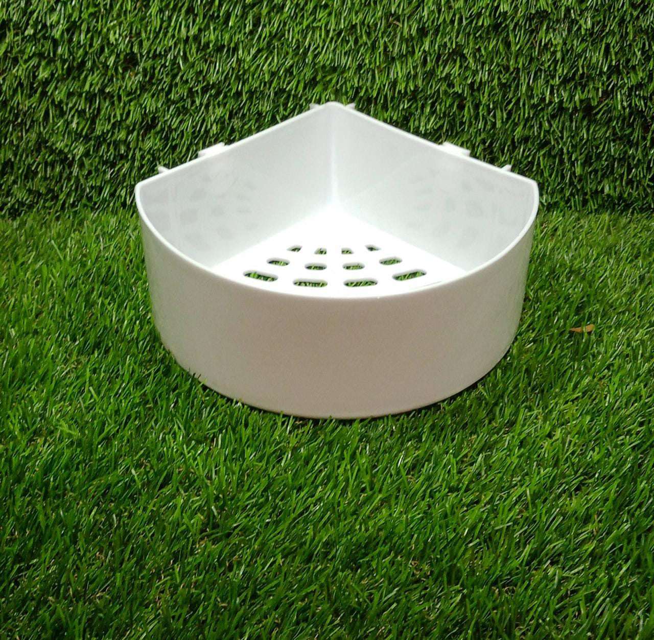 Corner Shelf Bathroom Kitchen Rack Self Adhesive Shower Caddy Plastic Triangle Wall Mount Storage Basket - Springkart 