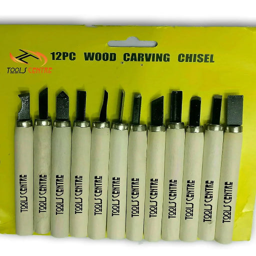 12 PC Metal Wood Carving Chisel