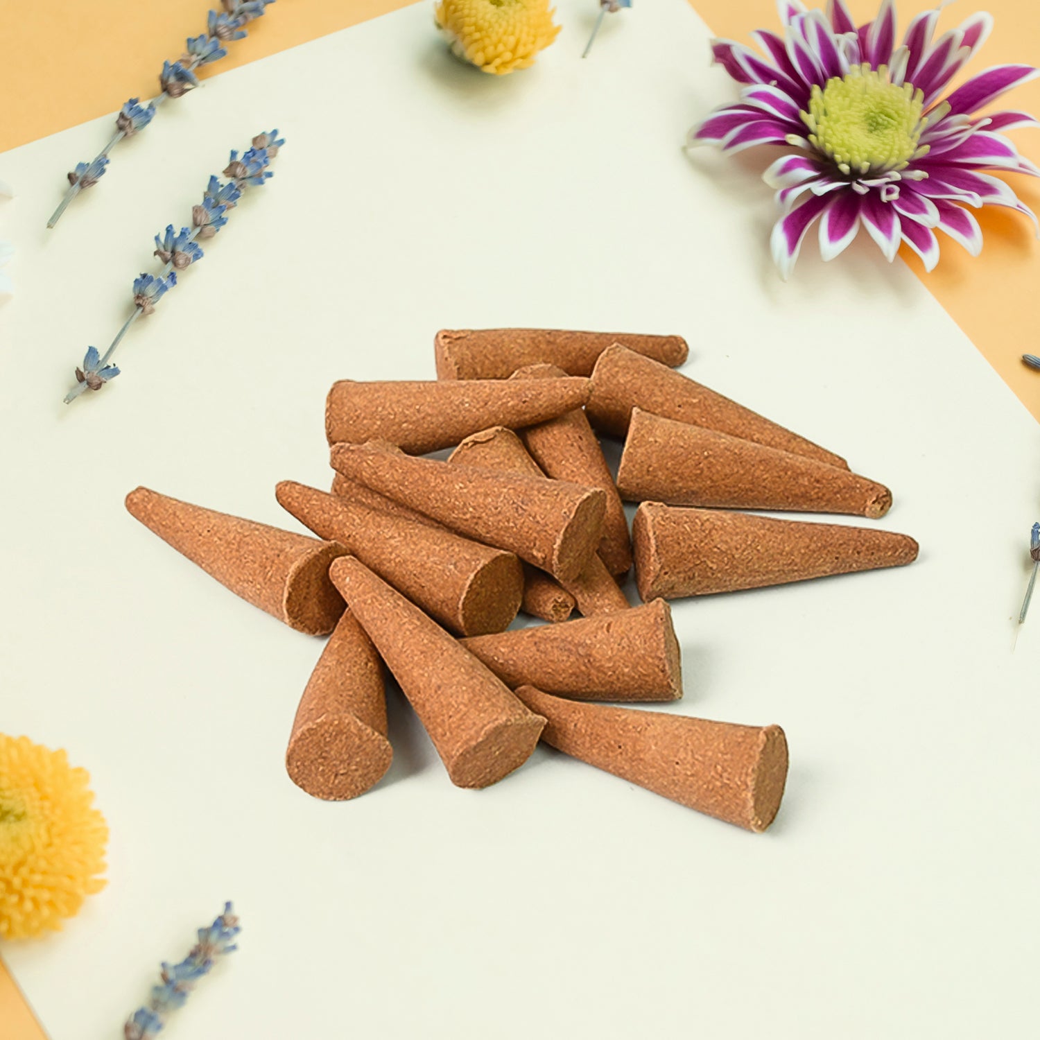 Dark Rose Dhoop Cones Premium Dark Rose Dhoop (120 Gm.) - Springkart 