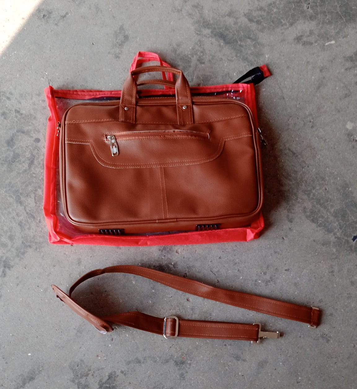 Multipurpose Bag, Shoulder Side Bag Office Laptop Faux Leather Executive Formal Laptop & MacBook Messenger / Office / Travel / Business / Shoulder / Hand / Sling Bag for Men Women with Multiple compartments - Springkart 