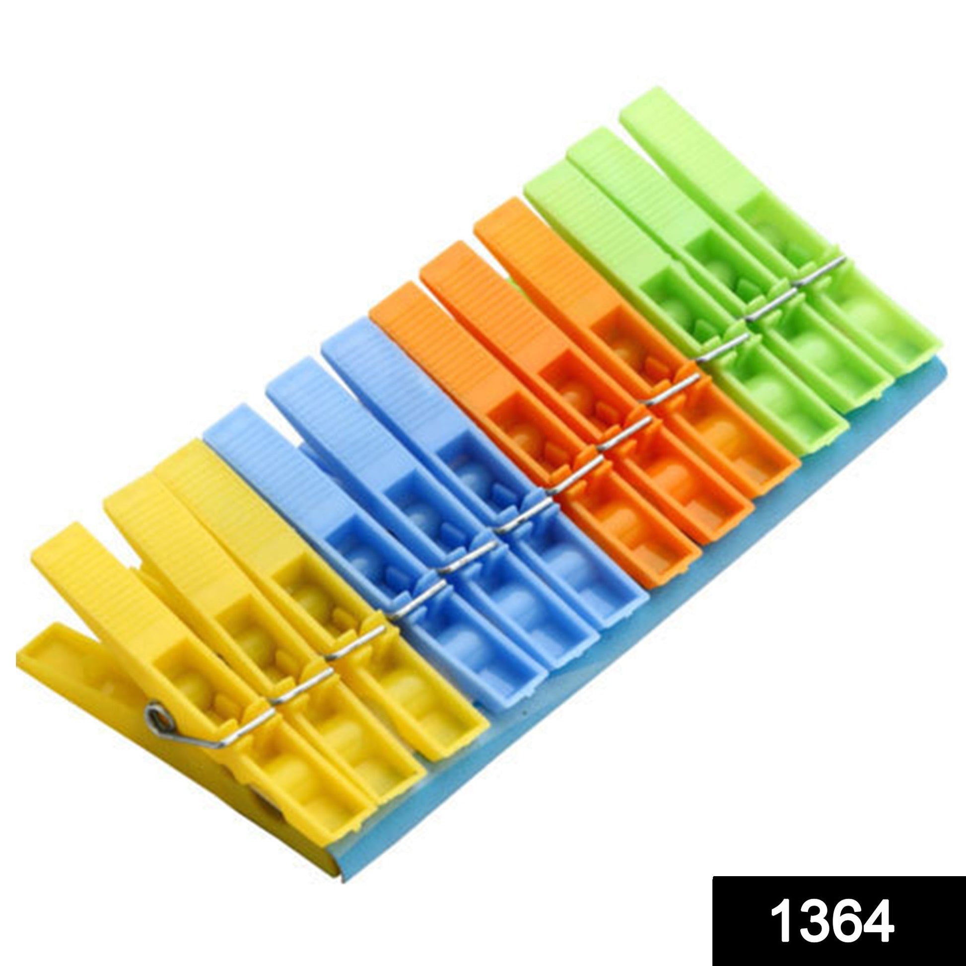 Multipurpose 12 Pcs Cloth Clips (Multicolour) - Springkart 