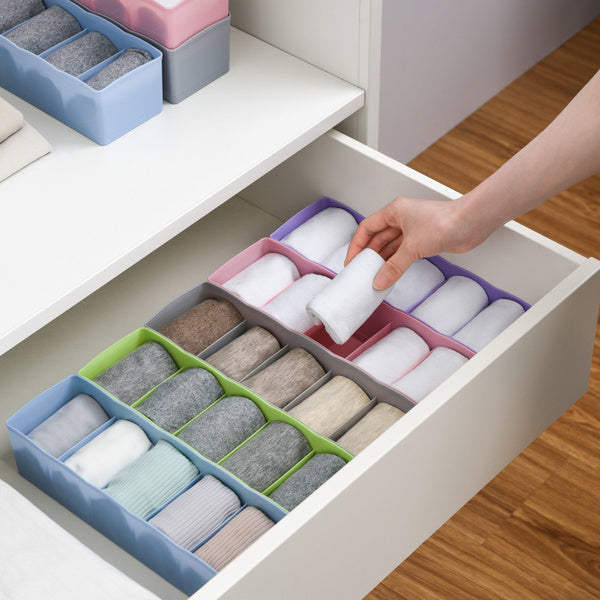 Dividers Tray Organizer Clear Plastic Bead Storage Tray (Multicolour) - Springkart 