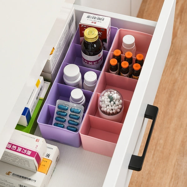 Dividers Tray Organizer Clear Plastic Bead Storage Tray (Multicolour) - Springkart 