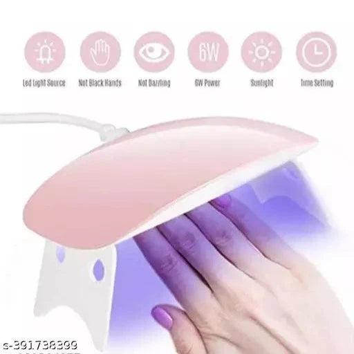 Mini Foldable Nail Lamp, Nail Polish Dryer Curing Lamp Light Portable, - Springkart 