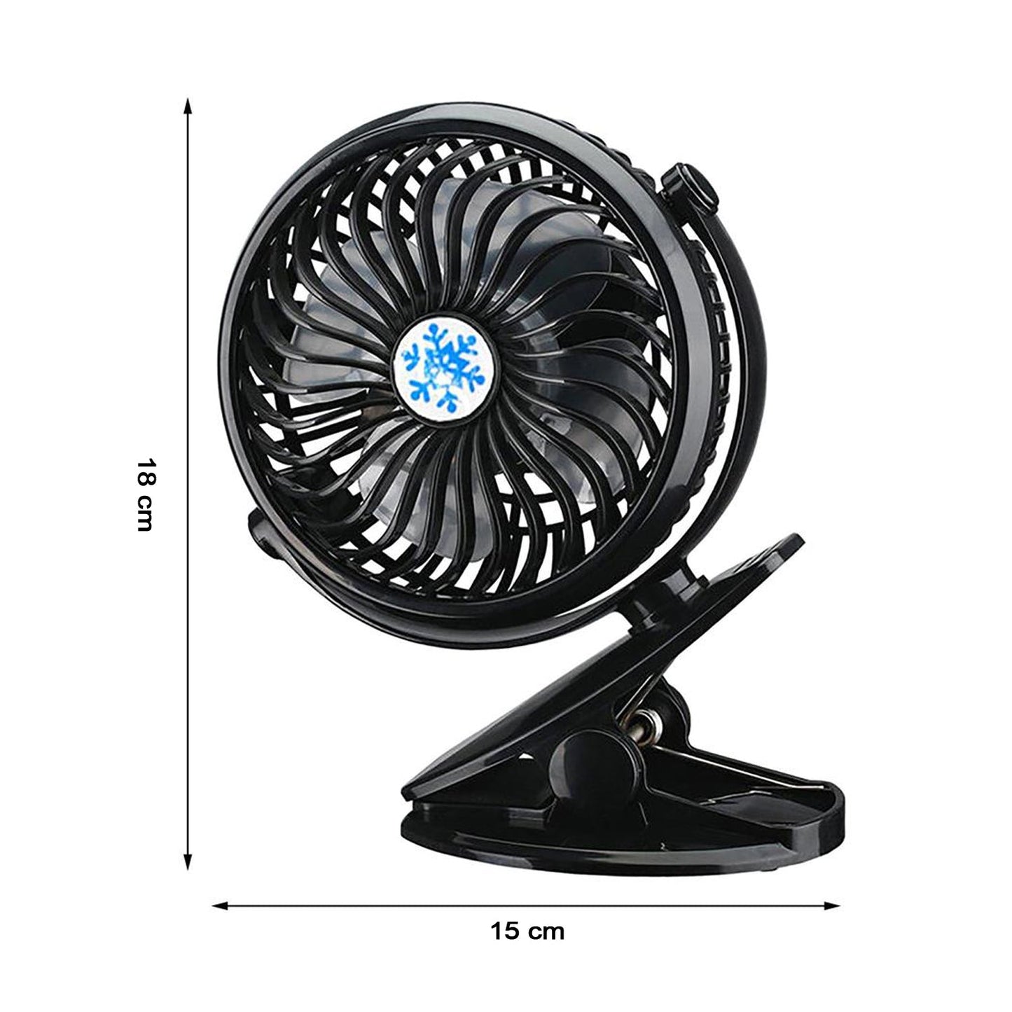 Mini USB Clip Fan widely used in summers for cool down rooms and body purposes.(Battery Not Include) - Springkart 
