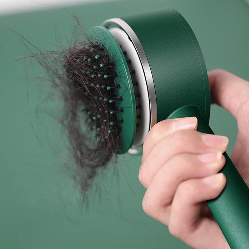 Air Cushion Massage Brush, Airbag Massage Comb with Long Handle, Self-Cleaning Hair Brush, Detangling Anti-Static for All Hair - Springkart 