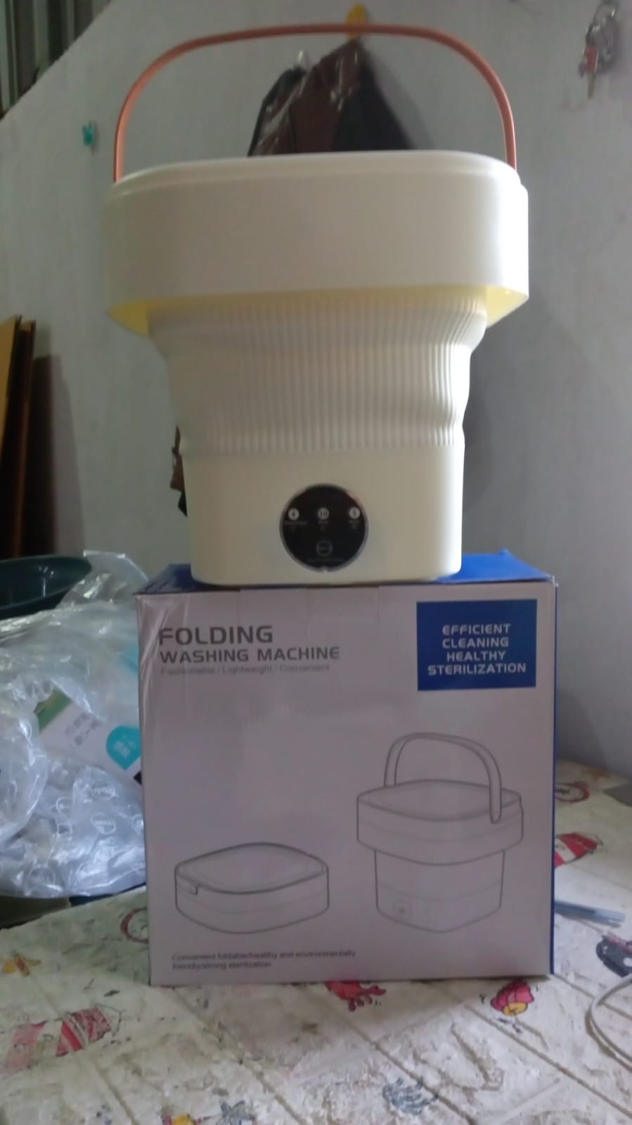 Folding Washing Machine, Mini Portable Washing Machine, Deep Cleaning Half Automatic Washt, Mini Foldable Washing Machine, Suitable For Socks, Underwear, Baby Clothes - Springkart 
