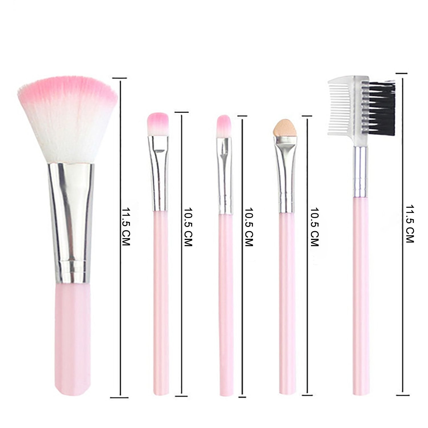 Makeup brushes kit (5 pieces)