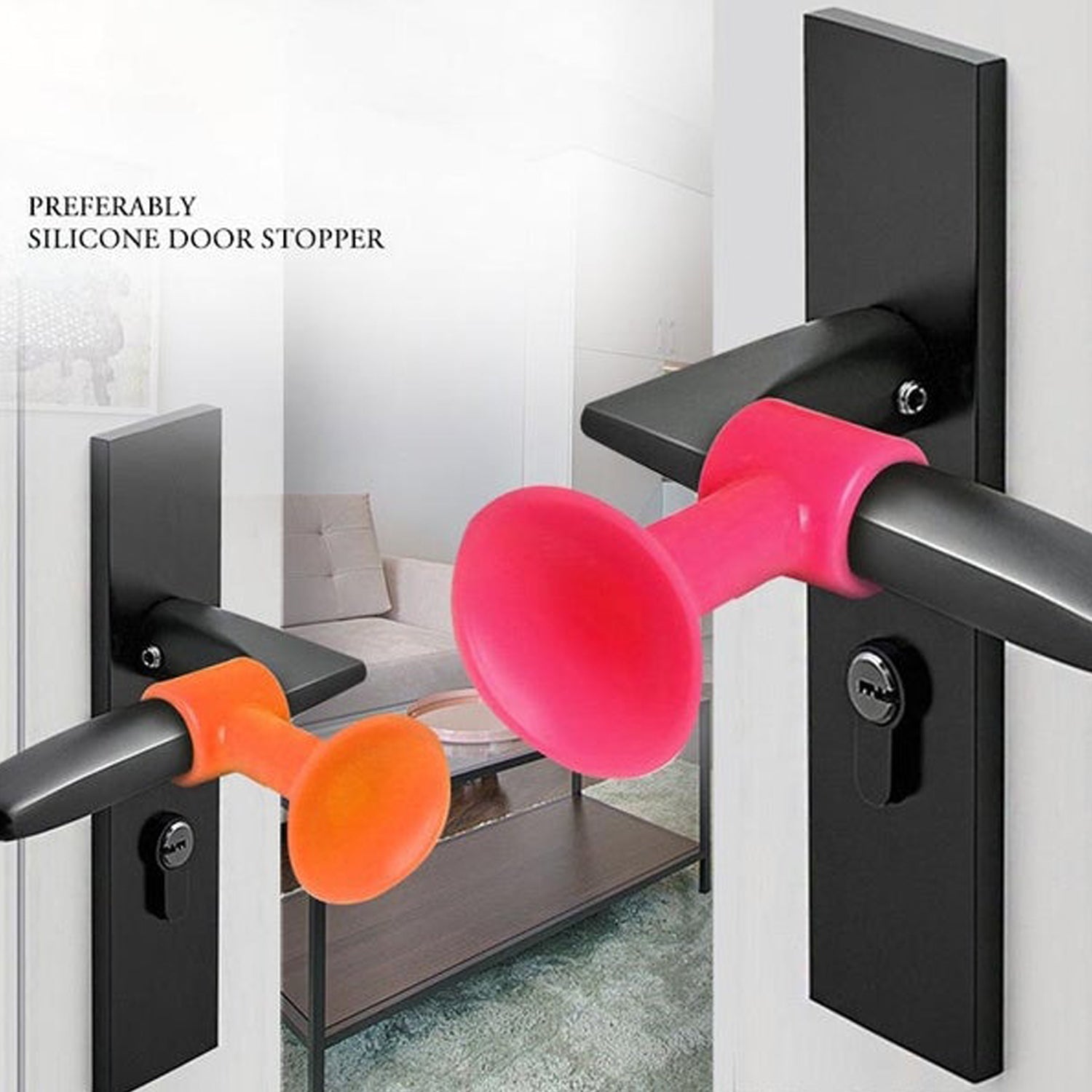 Door Stopper Mini Anti-Collision Silicone Door Handle Crash Pad (Pack of 100Pc) - Springkart 