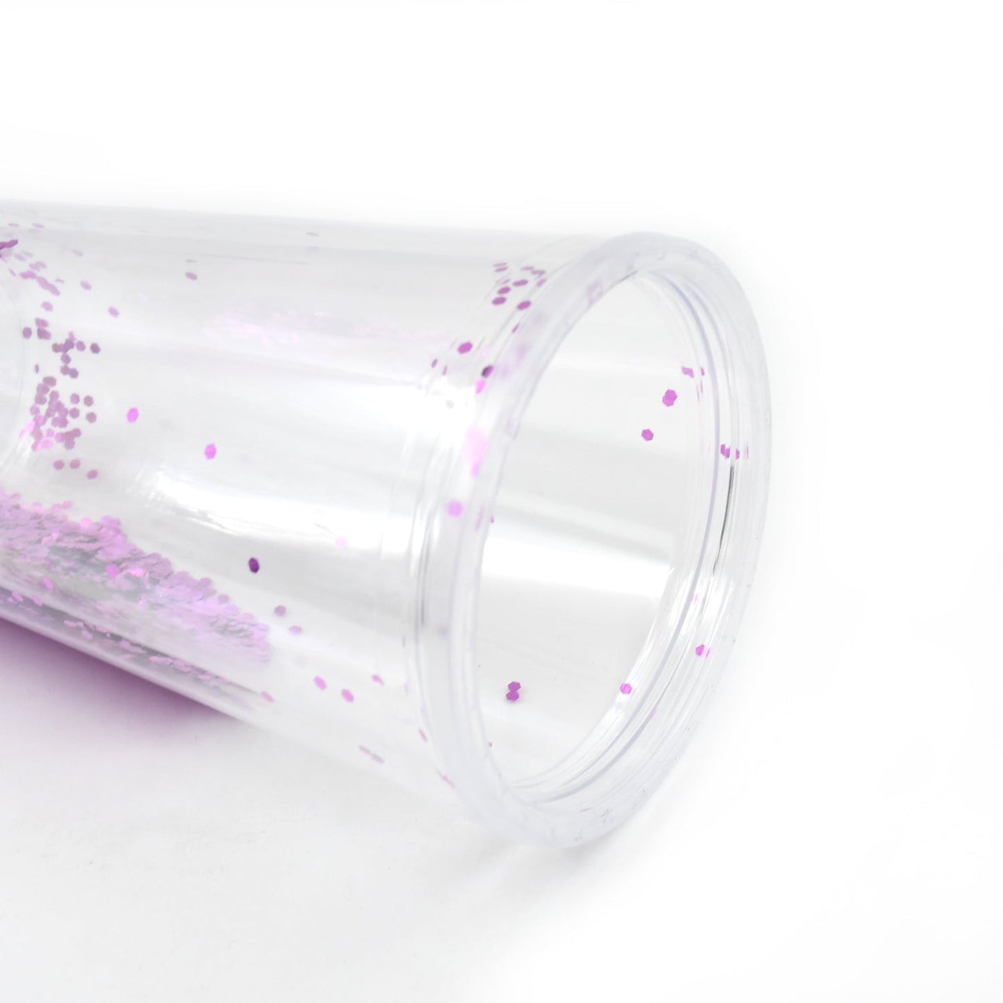 High Quality Plastic Creative Cold Drink Cup / Tumble, Reusable Tea Coffee Tumbler with Lid and Straw, Double Wall Plastic Drinking Sport Bottle, Travel Tumbler (1 Pc / Mix Color) - Springkart 