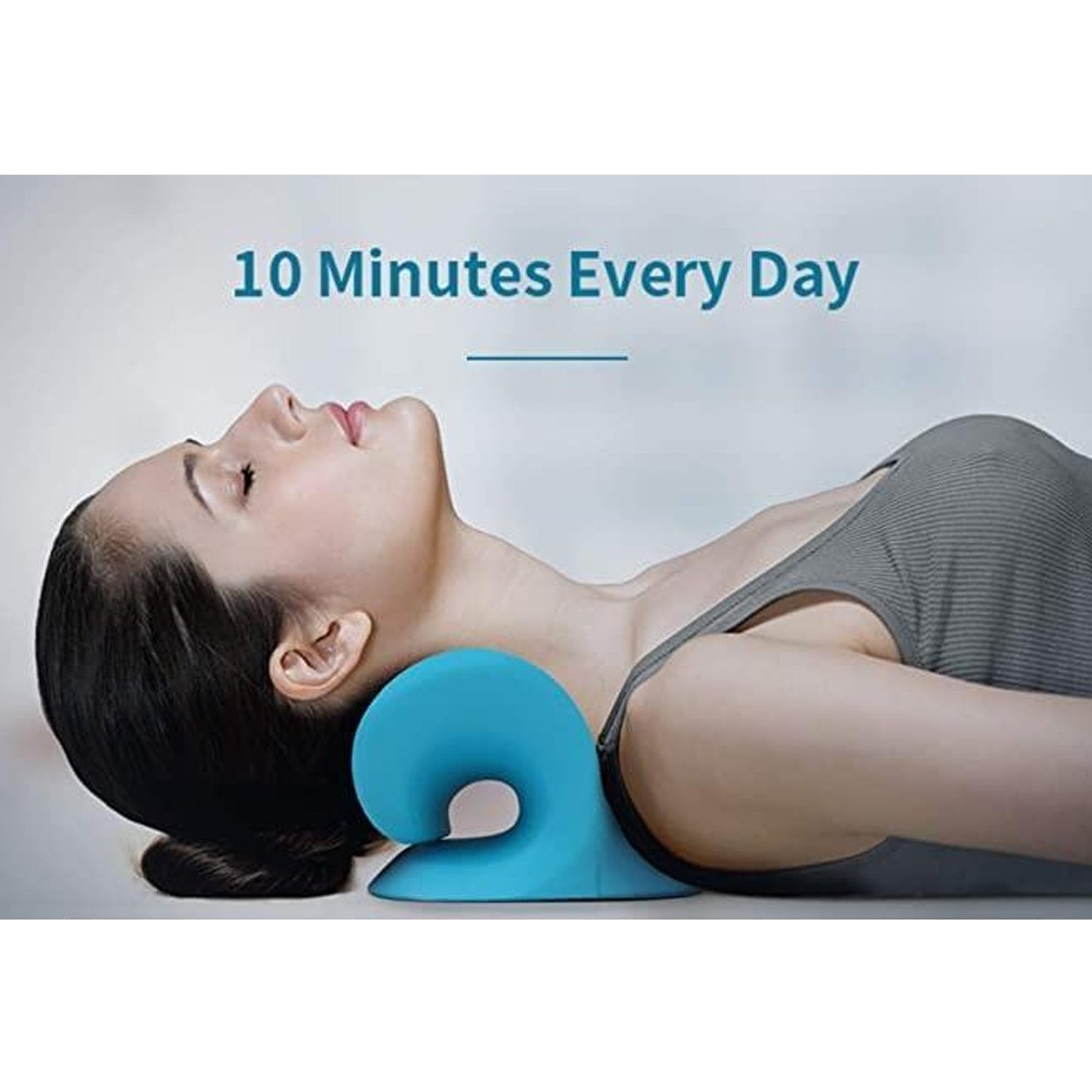 Neck Relaxer | Cervical Pillow for Neck & Shoulder Pain | Chiropractic Acupressure Manual Massage | Medical Grade Material | Recommended by Orthopaedics - Springkart 