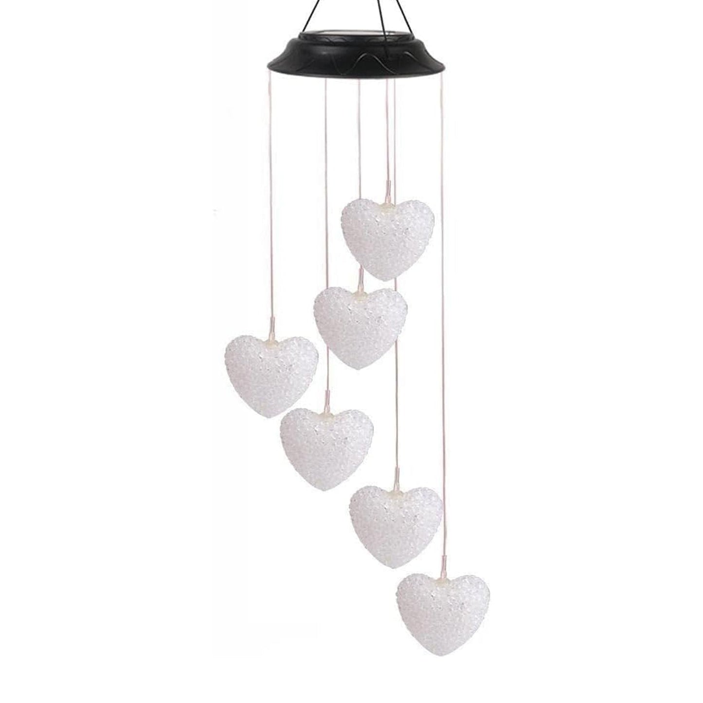 Solar Powered Wind Chimes with Lights: Outdoor Garden Decor (6 LED) - Springkart 