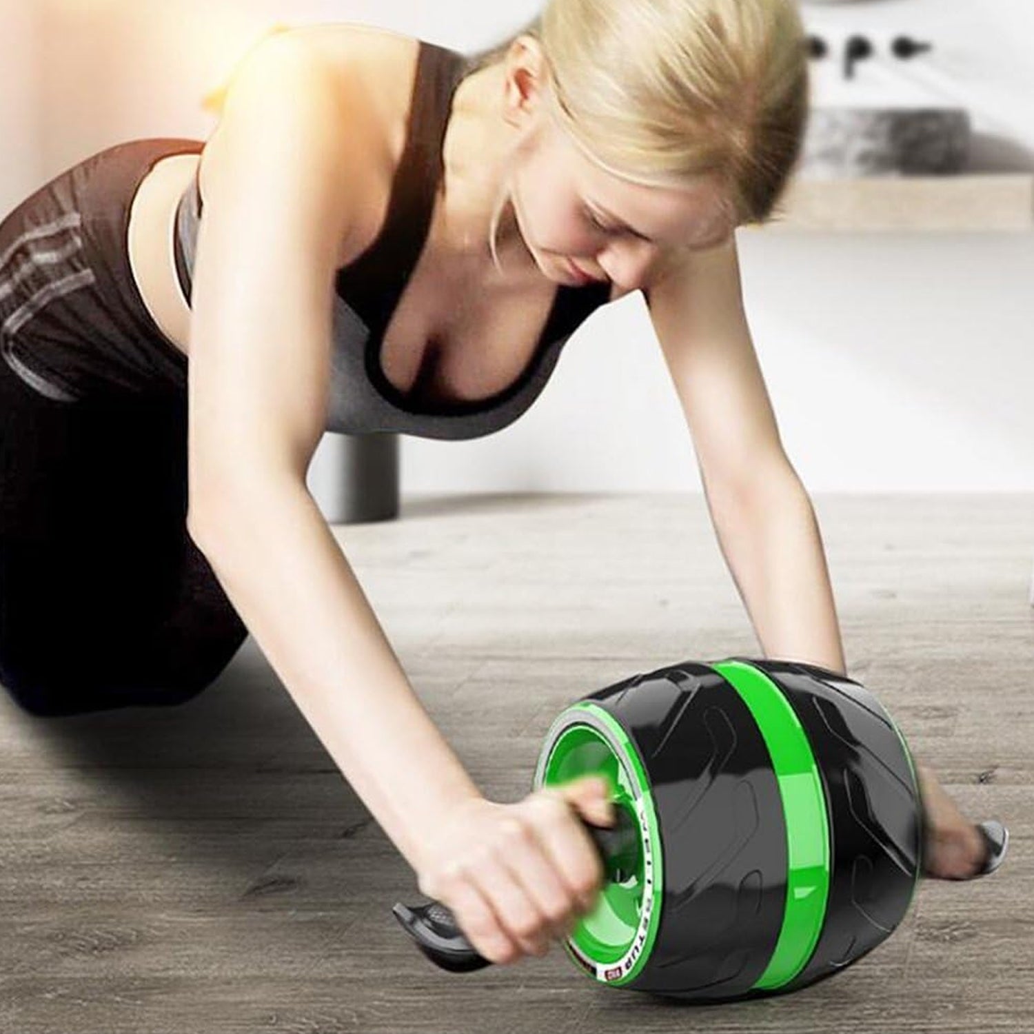 AB Carver Pro Roller, Core Workout Abdominal Stomach Muscle Fitness Exercise Training Equipment with Knee Mat Perfect Wheel Trainer for Man, Woman Body building, Home Gym - Springkart 