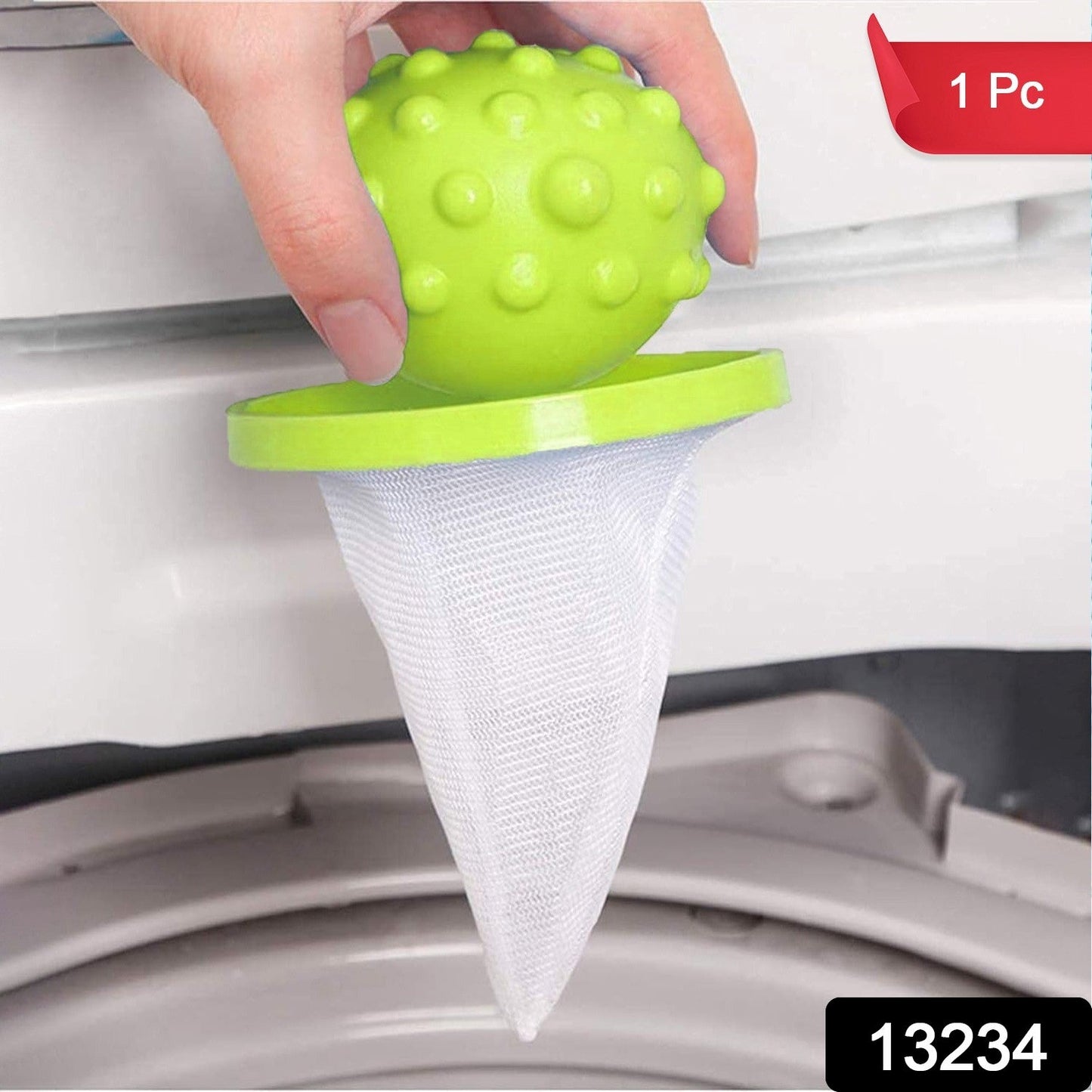 Reusable Washing Machine Floating Cylindrical Shape Lint Mesh Bag ( 1 Pc) - Springkart 