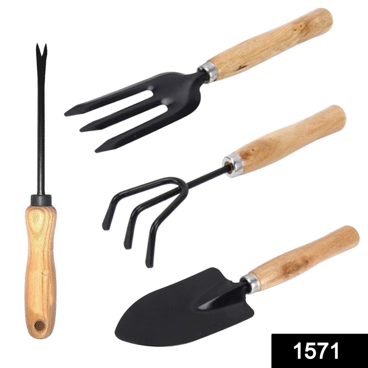 Gardening Tools Seed Handheld Shovel Rake Spade Trowel with Pruning Shear - Springkart 