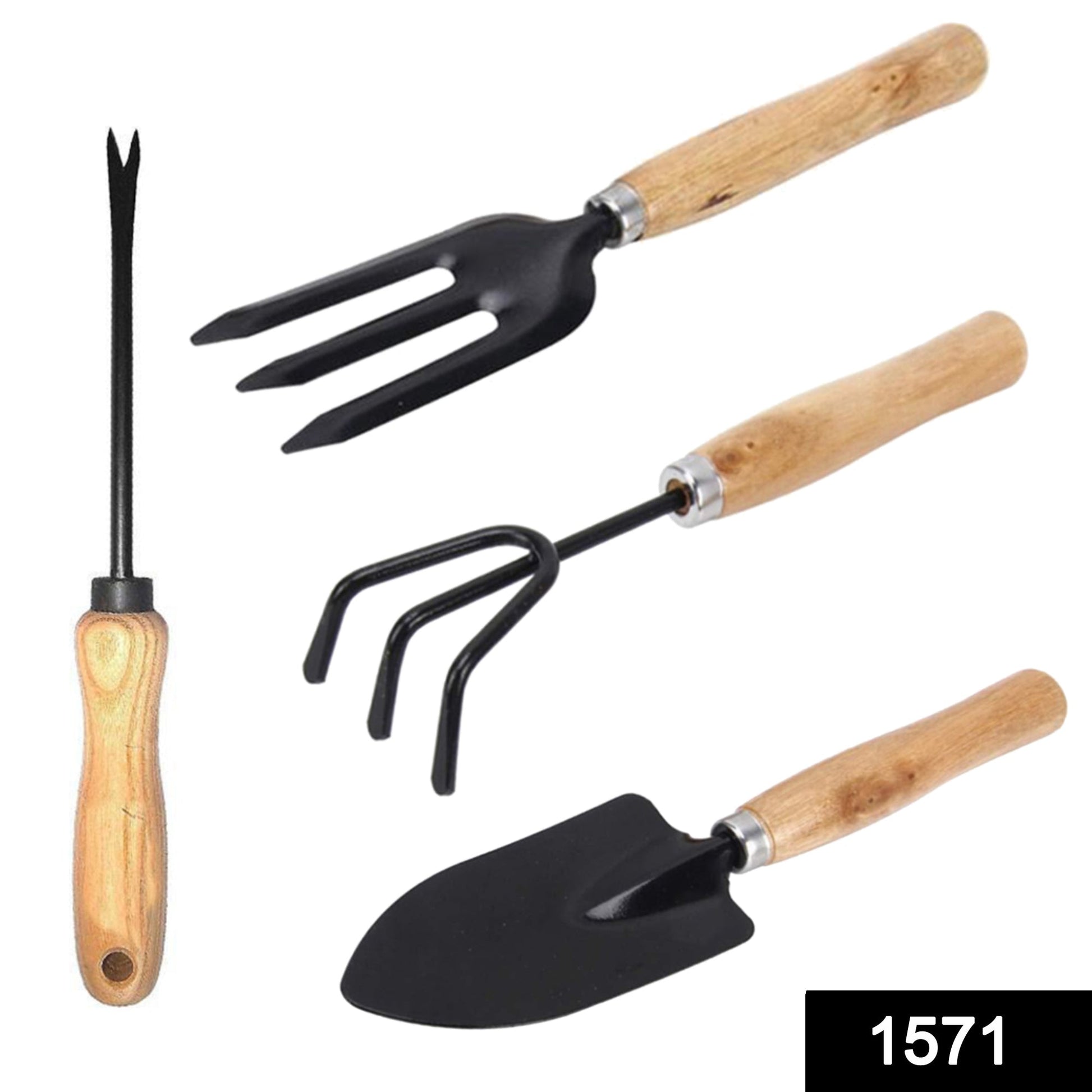 Gardening Tools Seed Handheld Shovel Rake Spade Trowel with Pruning Shear - Springkart 
