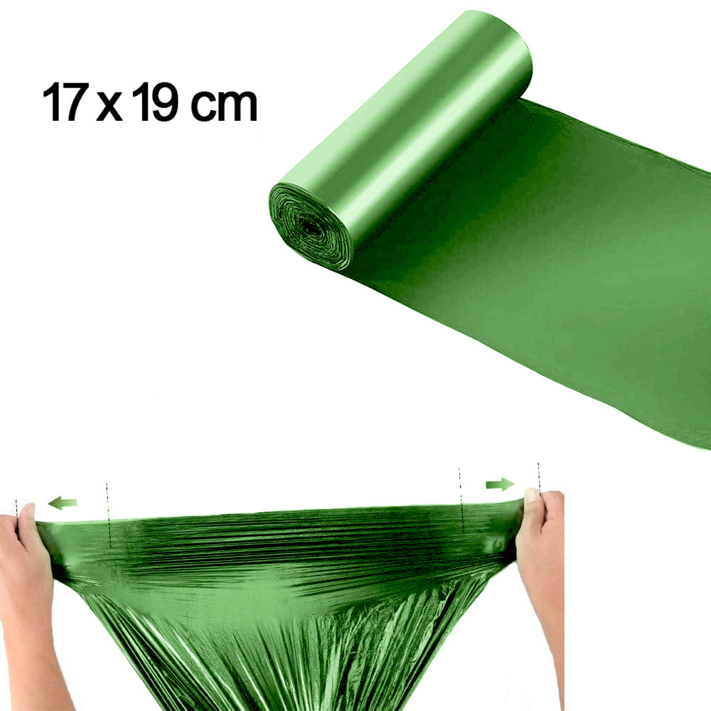 Green Compostable Corn Starch Garbage Bags (17" x 19") - Springkart 